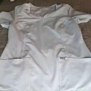 White Cherokee infinity scrub top